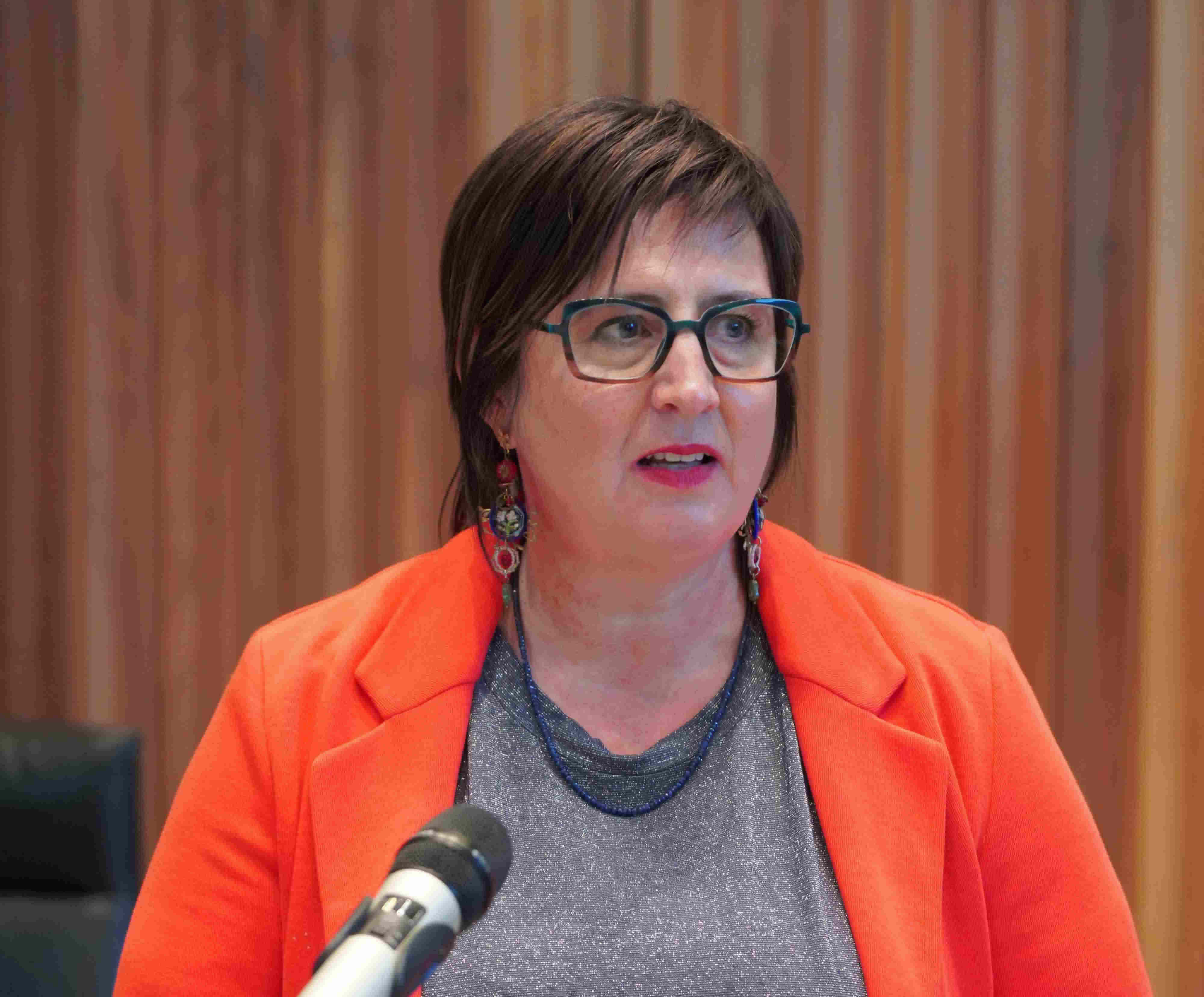 La presidente del Comitato provinciale Comunicazioni Judith Gögele. (Foto: Consiglio provinciale di Bolzano/Werth)